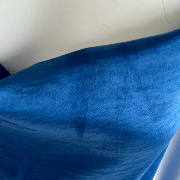 NWT Francesca’s Kenzie Slip Mini Dress Satin Bright Blue Size XL - Picture 7 of 10